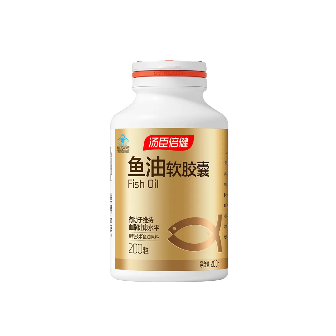 汤臣倍健&reg;鱼油软胶囊（200粒）18岁以上女性,18岁以上男性,中老年人,鱼油,辅助降血脂